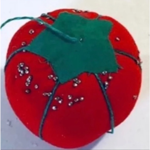 Vintage Red Fruit Tomato or Strawberry 2” Sewing Pin - Picture 3 of 3